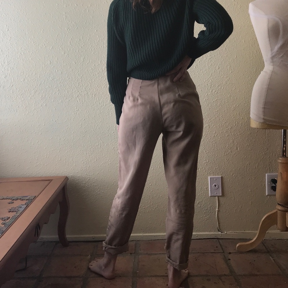 ✨SOLD✨ High waist kaki trousers - Picture 3 of 6